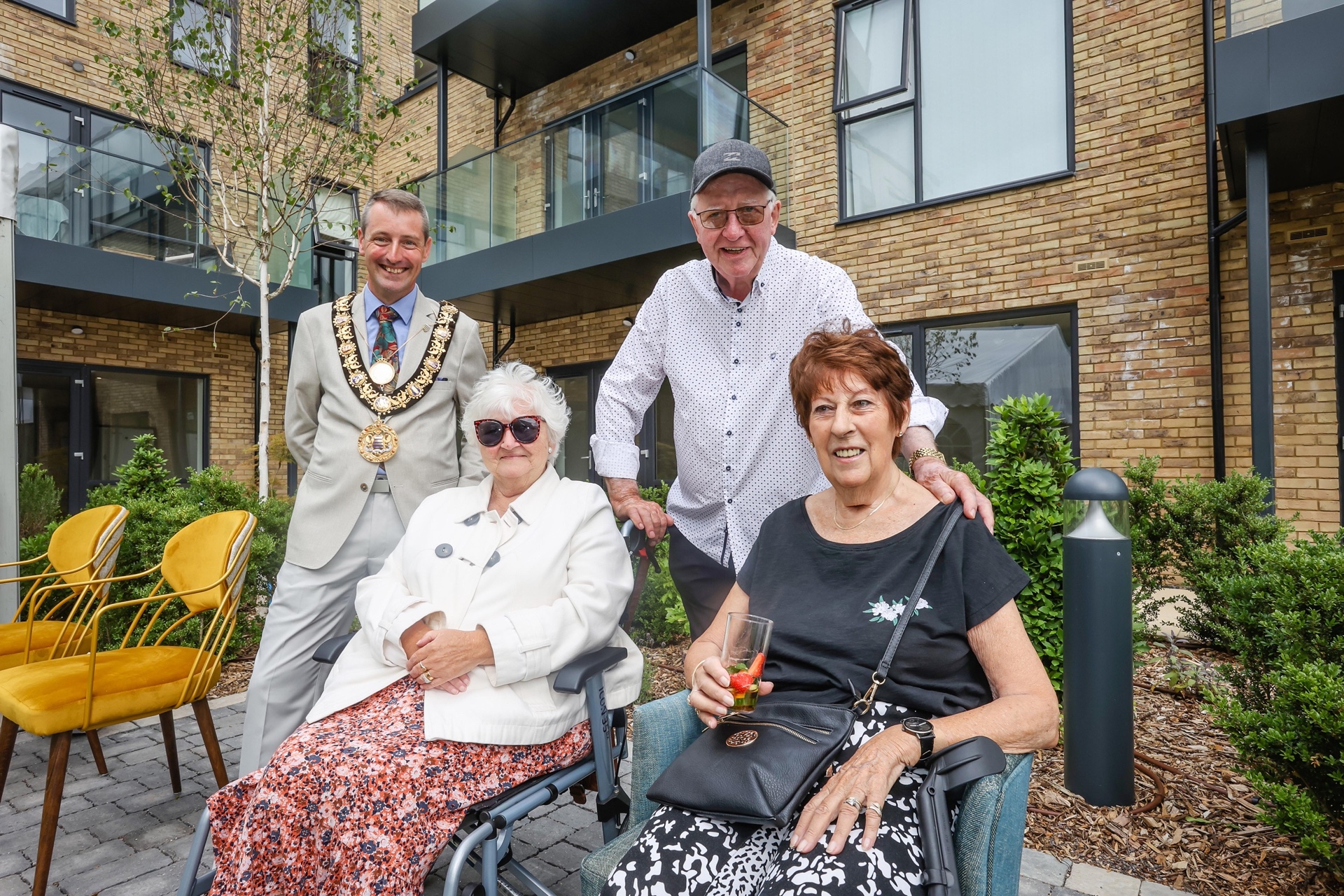 mayor of Salisbury with nightingale residents