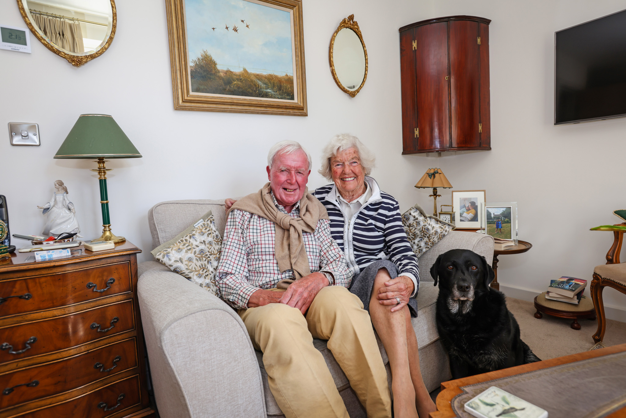peter and maureen in their new house