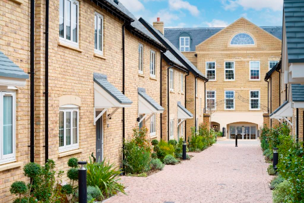 Canon Woods Close houses at Platinum Skies Sherborne